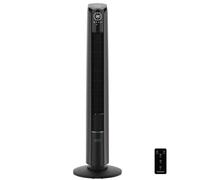 Cecotec - Ventilatore a Torre EnergySilence 9250 Skyline Smart Tilt, da 106 cm, 45 W, schermo LED touch, telecomando, 3 velocità, 4 modalità, timer, inclinazione regolabile, Altezza 42, Nero