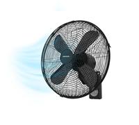 Cecotec - Ventilatore da Parete con controllo EnergySilence 4500 Power Wall Control Black, 50W, Diametro 30cm, 4 Pale Aerodinamiche, Display LED, 3 Velocità, Timer fino a 8h, Oscillazione Automatica