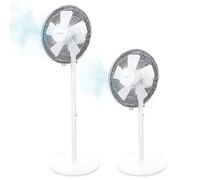 Cecotec Ventilatore da Pavimento e Desktop EnergySilence 535 2 in 1, Potenza 40 W, Diametro 16 pollici, 5 Lame, Altezza Regolabile Fino a 115 cm, 3 Velocità, Oscillazione Automatica, Bianco