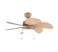 Cecotec - Ventilatore da Soffito con Luce EnergySilence Aero 3600 Vision Full Orange, 50W, Diametro 92 cm, 3 Velocità, 6 Lame Reversibili, Inverno-Estate, Utilizzo Facile, Interruttore a Catena