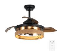 Cecotec Ventilatore da Soffitto con Luce EnergySil 3600 Invisible Natural Design