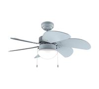 Cecotec - Ventilatore da Soffitto con luce EnergySilence Aero 3600 Vision Full Sky, 50 W, Diametro 92 cm, 3 Velocità, 6 Lame Reversibili, Inverno-Estate, Utilizzo Facile, Interruttore a Catena