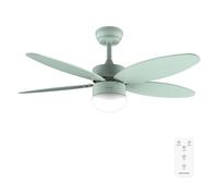 Cecotec - Ventilatore da Soffitto con Luce EnergySilence Aero 4260 Full Mint - 40 W con Motore DC e 42” con Luce LED, Telecomando, Timer, 6 Velocità e 5 Pale Reversibili