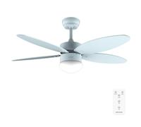 Cecotec - Ventilatore da Soffitto con Luce EnergySilence Aero 4260 Full Sky - 40 W con Motore DC e 42” con Luce LED, Telecomando, Timer, 6 Velocità e 5 Pale Reversibili