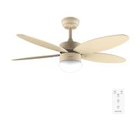 Cecotec Ventilatore da Soffitto con Luce EnergySilence Aero 4260 Full SunLight. 40 W con motore DC e 106 cm con luce LED, telecomando, timer, 6 velocità e 5 pale reversibili