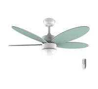 Cecotec Ventilatore da soffitto con luce EnergySilence Aero 4260 Mint. 40 W, motore DC, diametro 42" con 5 pale reversibili, luce LED, telecomando, timer, 6 velocità