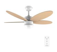 Cecotec Ventilatore da soffitto con luce EnergySilence Aero 4260 Orange. 40 W, motore DC, diametro 42" con 5 pale reversibili, luce LED, telecomando, timer, 6 velocità