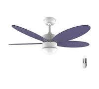 Cecotec Ventilatore da soffitto con luce EnergySilence Aero 4260 Purple. 40 W, motore DC, diametro 42" con 5 pale reversibili, luce LED, telecomando, timer, 6 velocità