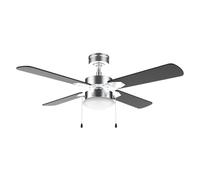 Cecotec - Ventilatore da Soffitto con luce EnergySilence Aero 450 IronBlack 50 W, 106 cm, 3 Velocità, 4 Pale Reversibili e Modalità Inverno-Estate