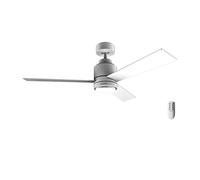 Cecotec Ventilatore da soffitto con luce EnergySilence Aero 4850 Style White. 30 W, diametro 48" con 3 pale, telecomando, motore DC, 6 velocità, modalità Winter-Summer e Natural Breeze