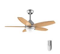 Cecotec EnergySilence Aero 495 Ventilatore da soffitto in legno 42" 55W con luce LED e telecomando