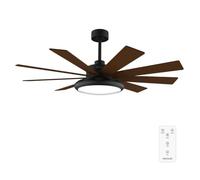 Cecotec Ventilatore da Soffitto con Luce EnergySilence Aero 7000 Light Pro. 36 W, Diametro 177 cm, Telecomando, Timer Fino a 8 Ore, 6 Velocità, 9 Pale, Estate/Inverno, Design Regolabile