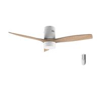 Cecotec Ventilatore da Soffitto con Luce LED Energysilence Aero 5600 Classic, 40W, Motore DC, Diametro 132 cm, Lampada LED 18W, Timer, 6 Velocità, Telecomando, Funzione Estate o Inverno