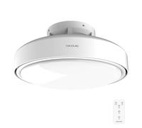 Cecotec Ventilatore da Soffitto con Luce senza Pale Energysilence Lampaero 7500 Seabreeze, 15W, 6 Velocità, Tecnologia Bladeless, Telecomando, Timer, Luce Regolabile, Design Compatto, Brezza Leggera