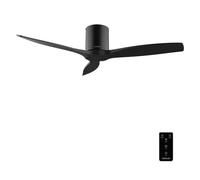 Cecotec Ventilatore da soffitto con telecomando da 52" EnergySilence Aero 5400 Classic Black&Black. Motore DC 40 W, 3 pale, 6 velocità, timer fino a 8 ore, modalità Winter/Summer