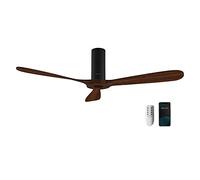 Cecotec Ventilatore da Soffitto con Telecomando e Wifi EnergySilence Aero 5500 Black Aqua Connected. 40 W, Diametro 52”, 3 Pale, Protezione IP44, Modalità inverno-estate, Timer