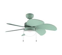 Cecotec - Ventilatore da Soffitto EnergySilence Aero 3600 Vision Full Green 50 W, Diametro 92 cm, 3 Velocità, 6 Lame Reversibili, Modalità Inverno-Estate, Utilizzo Facile, Interruttore a Catena