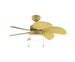 Cecotec - Ventilatore da Soffitto EnergySilence Aero 3600 Vision Full Yellow 50W, Diametro 92 cm, 3 Velocità, 6 Lame Reversibili, Modalità Inverno-Estate, Utilizzo Facile, Interruttore a Catena