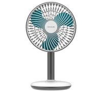 Cecotec - Ventilatore da Tavolo EnergySilence 4000 Portable Desk, 4000mAh Lunga autonomia, 6 pollici, Pannello touch, 4 velocità, Inclinazione regolabile, Bianco