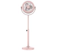Cecotec - Ventilatore retrò EnergySilence 250 ClassicStyle Pink, 25 W, diametro 10", 3 assi aerodinamici, inclinazione regolabile, 2 velocità, elegante design rosa