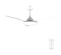 Cecotec - Ventilatori da Soffitto EnergySilence 4800 Light White - 35 W, Diametro 121 cm, Lampada a LED, Telecomando, Timer Fino a 8 Ore, 6 Velocità, 3 Pale, Estate/Inverno