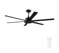 Cecotec - Ventilatori da Soffitto EnergySilence Aero 10000 Pro - 56 W, Diametro 254 cm, Telecomando, Timer Fino a 8 Ore, 6 Velocità, 6 Velocità, Estate/Inverno, Altezza Regolabile