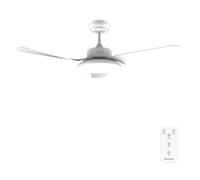 Cecotec - Ventilatori da Soffitto EnergySilence Aero 5200 Light White - 40 W, Diametro 109 cm, Lampada a LED, Telecomando, 6 Velocità, 3 Pale, Timer Fino a 8 Ore, Estate/Inverno,