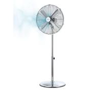 Cecotec Ventola a pedale EnergySilence 620 Retrostyle 50 W, finitura cromata, diametro 16" con 4 pale, 3 velocità, oscillazione, altezza regolabile, massima sicurezza