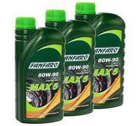 Cectek e-Ton Quad Olio Ingranaggi FANFARO Max 5 80W-90 GL-5 Ls 3x 1 Litro