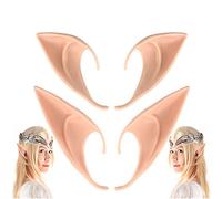CEDAR BRIGHT Orecchie da elfo folletto per cosplay, feste in maschera, accessori per Halloween e Natale (2 paia)