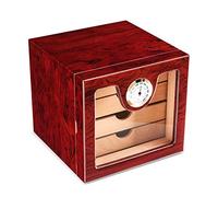 Cedar Humidor - Grande umidificatore in legno massello laccato per pianoforte con scomparti singoli