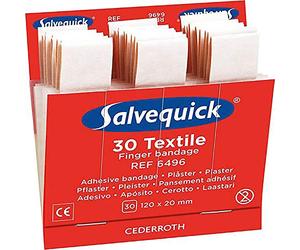 Cederroth Salvequick® 30 bende per dita in tessuto elastico, 1 refill