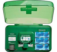 Cederroth Wound Care Dispenser - Include diverse dimensioni di apostite blu, ferite per ferite e bendaggio autoadedente