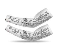 CEDNXOER Manicotti Personalizzati Per Uomo Donna - 1 Paia Manicotti Di Raffreddamento Con Testo Personalizzato Con Foto Logo Per Baseball Calcio Softball Sport Ciclismo Manicotto Di Compressione,L