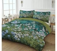 CEDNXOER Set Copripiumino Astratto Floreale, Copripiumino Set Matrimoniale 260x240CM Campi Aiuole Motivo con 2 Federa 50x75 cm, Traspirante In Double Face Biancheria Da Letto Camera Da Letto