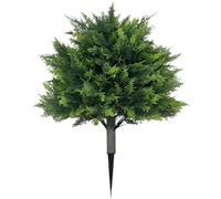 Cedro artificiale - Topiary Tree realistico Cipresso Sempreverde, siepe resistente alle intemperie, design durevole del paesaggio verde | Ornamento decorativo per il Giebweg Der, UN