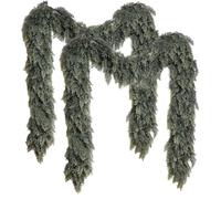 Cedro ghirlanda 2pcs 6ft touch tocco di Natale ghirdar vegetazione inverno realistica per mensola, camino, tavolo, porta