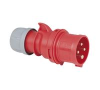 CEE 16A/400V 4P Plug Male Red - PCE 91362
