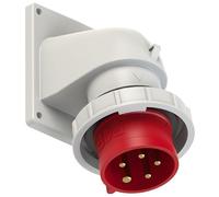 CEE 777252-6 - Connettore angolare per dispositivo, IP67, 400 V, 32 A, 5 poli, 6 ore, colore: rosso