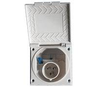 CEE presa per camper caravan e camper * Colore: segnale bianco * da incasso spina presa connettore di alimentazione presa di alimentazione presa presa di giunzione