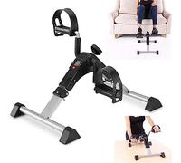 CEEBUS Mini Cyclette Pieghevole Mini Cyclette Portatile con Display Digitale per Gambe e Braccia sotto la scrivania Cycle Stepper Training per l'allenamento di Riabilitazione Indoor e Outdoor