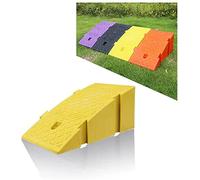 CEEBUS Rampe per Sedie a Rotelle Soglia Rampa Leggero, Alto 16/20Cm Pesante soglia Ponte Pista Curb Ramp, per Garage, marciapiede, Camion, Scooter, Bici, Moto (Color : A, Size : 45 * 25 * 20cm)