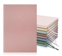 Ceenna 8 Packs Pocket Small Notebook Journals Mini Notebook Bulk 160 Pages/80 Sheets Hardcover with Thick Lined Paper 8" x 5.5" A5 Small Notepad Morandi Color for Home & Journey