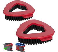 Ceeyoll 2 Articolo Spazzola per mocio,Testa Di Ricambio Per Triangolare Rotante,Testa per Lavapavimenti Ocedar,Spazzola testa per, spazzola per pulizia con setole rigide per bagno e cucina.