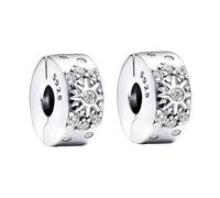 Ceeyoll 2 Pezzi Clip Charm Compatibili Bracciale,Charm Originale Offerta, Char Donna, Bead Ciondolo,Clip/Stopper Char perfetto Regali per Moglie e Ragazze.