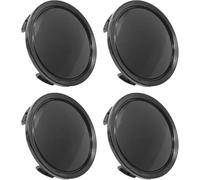 Ceeyoll 4 Pezzi Coprimozzo 58mm, Coprimozzo per Centro Universale,Coprimozzo Centrale Nero, Ruota Coperchio per Cerchione,Coprimozzi In ABS per Cerchioni Copricerchi Universali Auto Accessori.