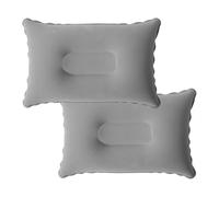 Ceeyoll Confezione da 2 Cuscino Gonfiabile Mare, 27 * 43cm Cuscno Gonfiabile, Cuscino da Viaggio per Campeggio, Cuscin ad Aria, Cuscin per Il Collo, Cuscino da Spiaggia, Adatto per I Viaggi (Grigio)