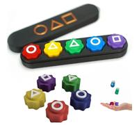 Ceeyoll Gonggi Koreanisches Spiel, Gonggi Jack Stone Pebbles Set Gioco,Traditional Korean Game, Gonggi Squid Set,per l'allenamento della Coordinazione Occhio-Mano,Pietre Gonggi per Bambini e Adulti.