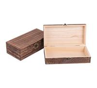 Ceeyoll Piccola Scatola di Legno Con Coperchio,Rettangolari Scatola Legno con Copercio,Cassetta per Vino in Lego Con Coperchio,Cassette Lego Portaoggetti Multiuso Per Conservazione, Decorazione.