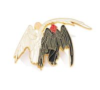 Ceeyoll Spilla a forma di angelo e demone,Accessori Di Abbigliamento, Senza Cucire Spille di Sicurezza, tendenza moda moda interessante spilla,per Zaino Borse Abbigliamento Giacche Decorazione.
